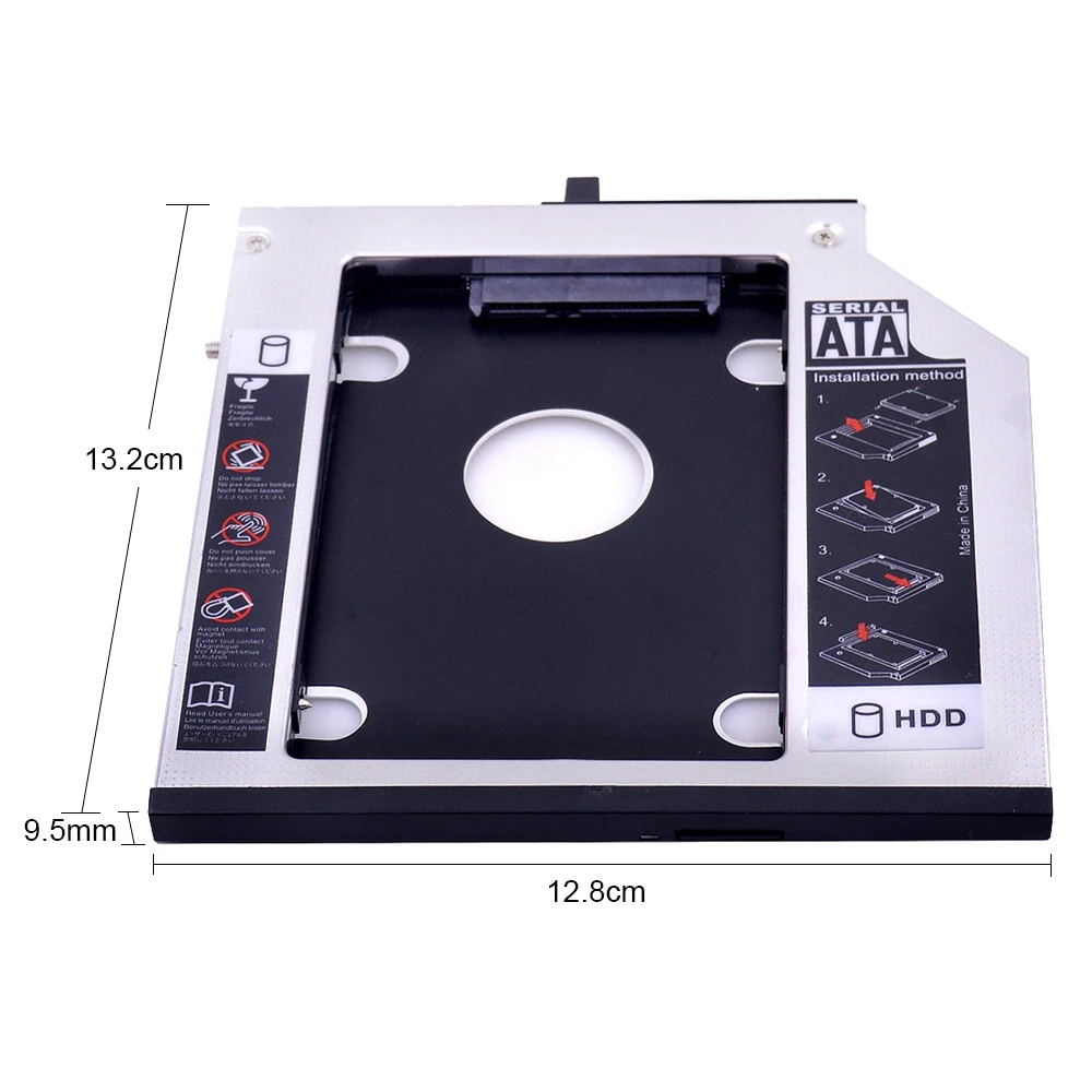 CHIPAL алюминий SATA 3 0 2nd HDD Caddy 9 5 мм для 2 &quotSSD чехол Корпус жесткого диска Lenovo ThinkPad T400