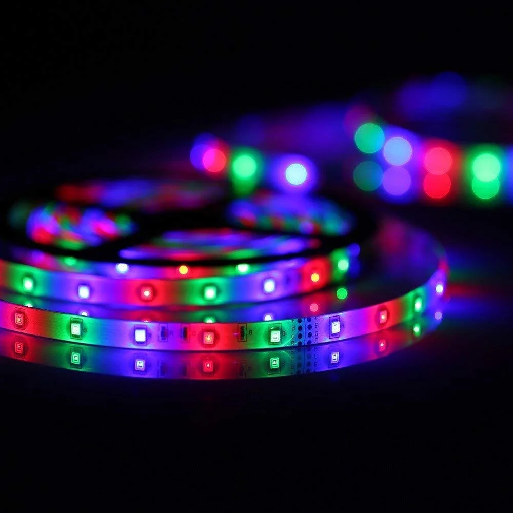 5 м 10 м 15 м Светодиодная лента 12 в 60 светодиодный s/m RGB световой шнур SMD 2835 гибкая светодиодная лампа многоцветный светодиодный шнур+ светодиодный контроллер+ адаптер