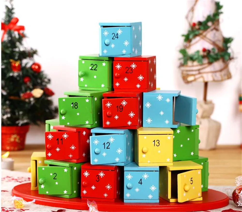 Christmas Presents Decorative Candy Boxes Advent Calendar in Advent 