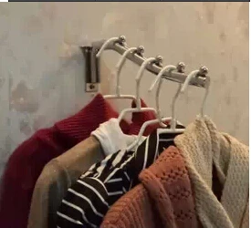 

Wall Mount Swing Hangers Clothes Rack Hangers Swing Clothes Hanger Rack for Hotel Home Office