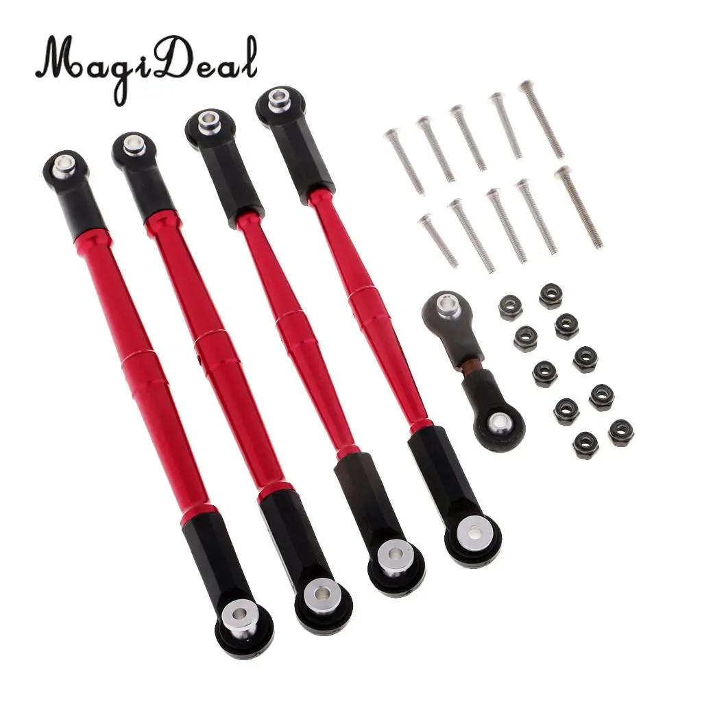 5pcs Aluminum Alloy Turnbuckles Steering Rod Servo Pull Rod Rear Suspension Lever for 1/8 Arrma Kraton 6S RC Car Parts