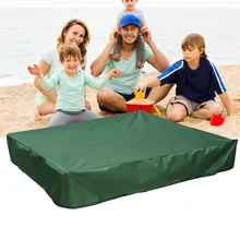 Dustproof Protection Sandbox Cover with Drawstring Waterproof Sandpit Pool Cover MU