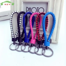 Плетеная веревка автомобильный брелок для Jeep Ford Dodge hyundai peugeot Renault Yamaha смарт-ключей мотоциклетные авто брелок аксессуары