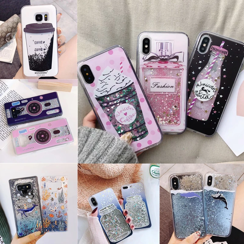 Liquid Water Case Soft Silicone Cover for Huawei P30 Pro P20 Lite P Smart Plus 2019 Mate 20 Cases Unicorn Perfume Bottle Whale