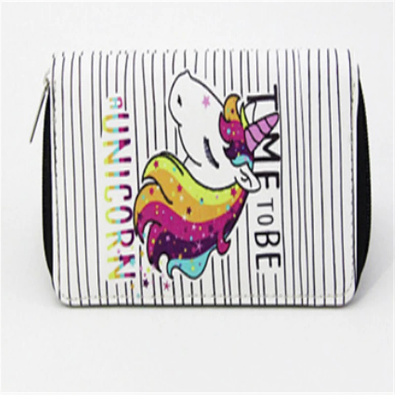 Cartera Mujer Для женщин кошелек с изображением единорога клатч длинный кожаный кошелек телефон молния Multi Цвет Тип узор - Цвет: B1