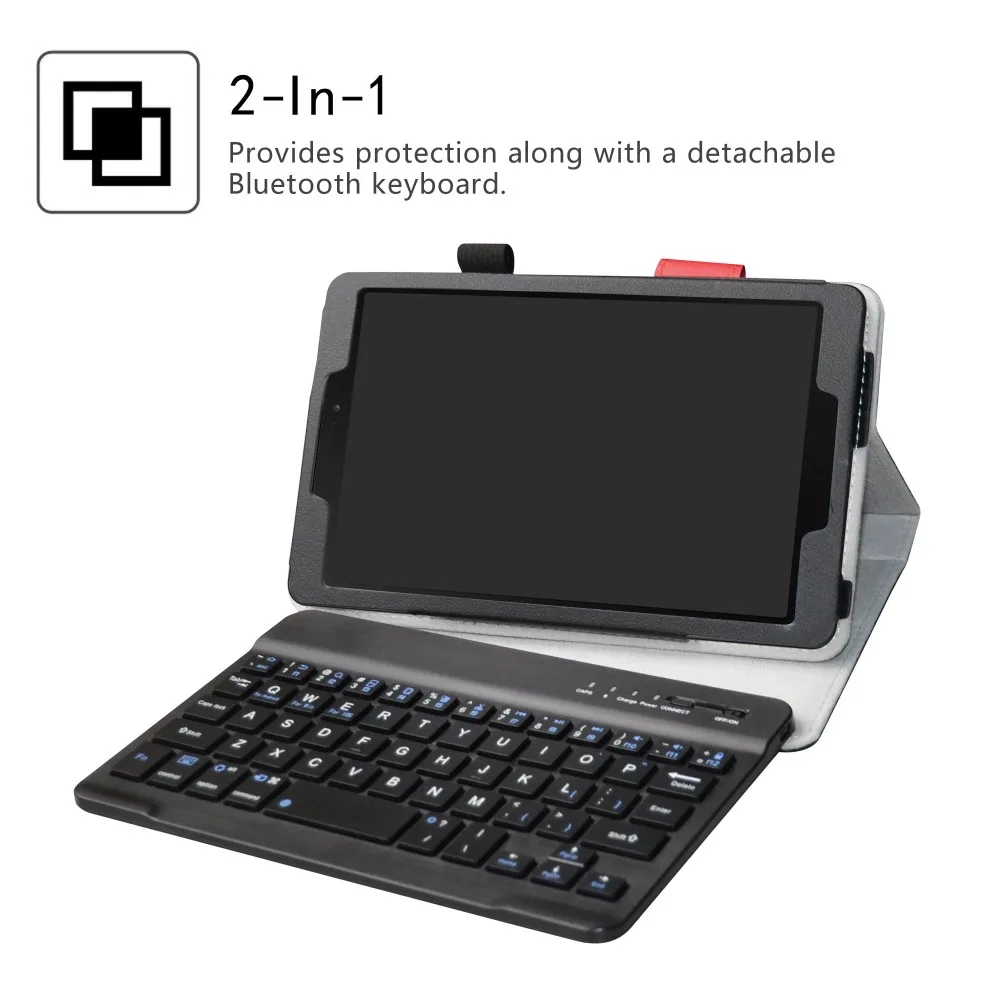 Съемный чехол с Bluetooth клавиатурой для 8 0 &quotSamsung Galaxy Tab A Φ/P205 2019 портативный