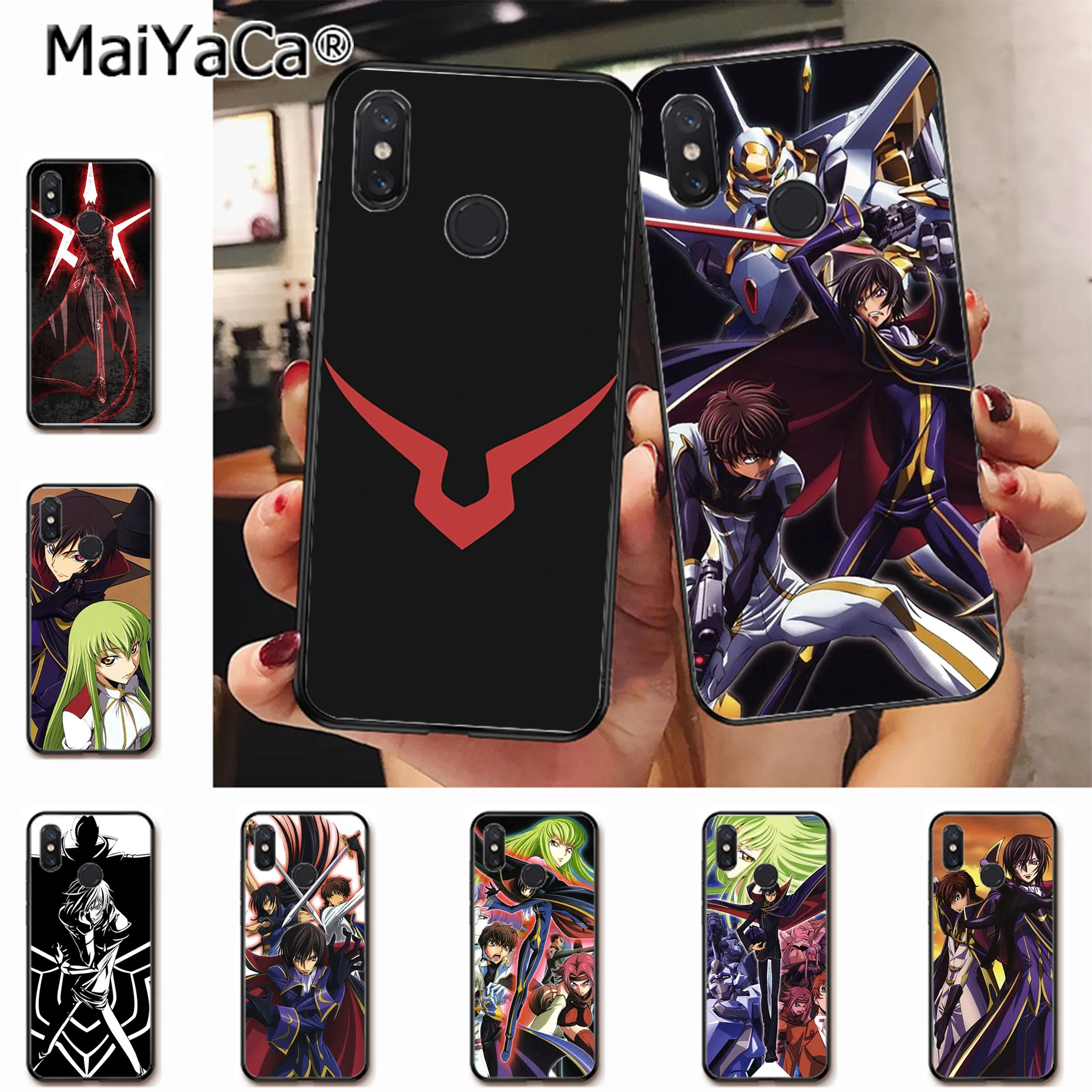 

MaiYaCa Code Geass black silicone soft tpu case for xiaomi mi 6 8 se note2 3 mix2 redmi 5 5plus note 4 5 5 Mobile Cases