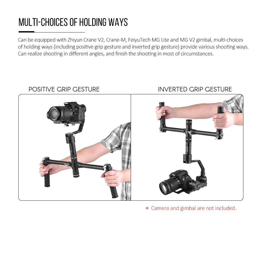 Двойной ручной расширенный полюс для Zhiyun Crane 2 Gimbal стабилизатор