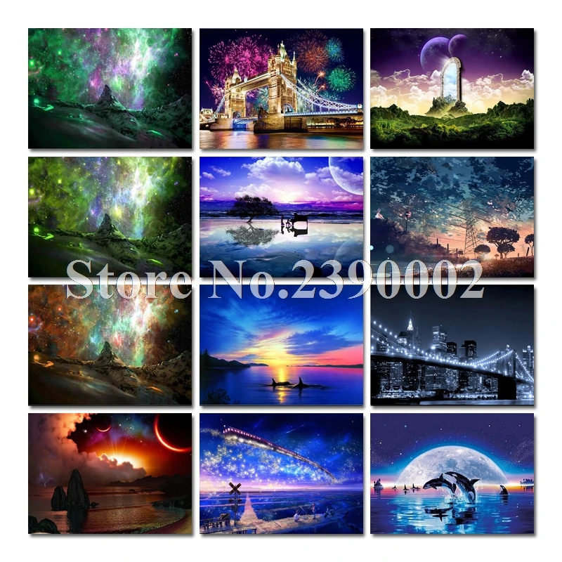 

Full 5D DIY Diamond Painting Fantasy Star Ocean Embroidery Cross Stitch Rhinestone Diamond Mosaic Painting Home Decor Gift