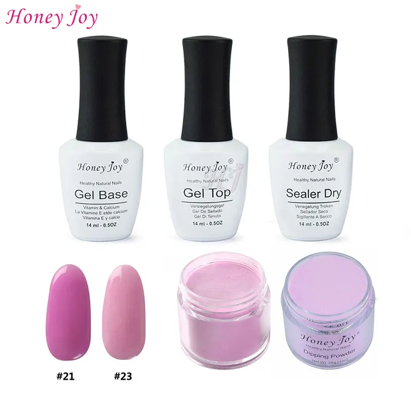 

5-in-1 Dipping Powder Tool Kits Set 28g/Box+14ml Base Top Sealer No Need LED/UV Lamp Cure Nail Polish Plated Effect