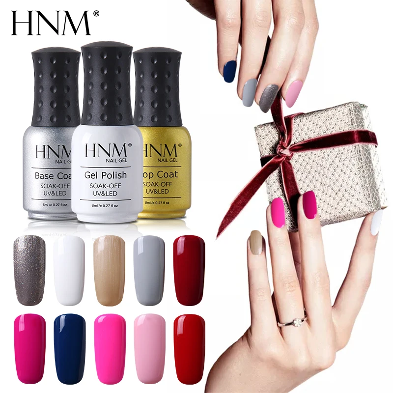 HNM 8ML Soak Off Gel Nail Polish Long Last Nail Gel Polish ...