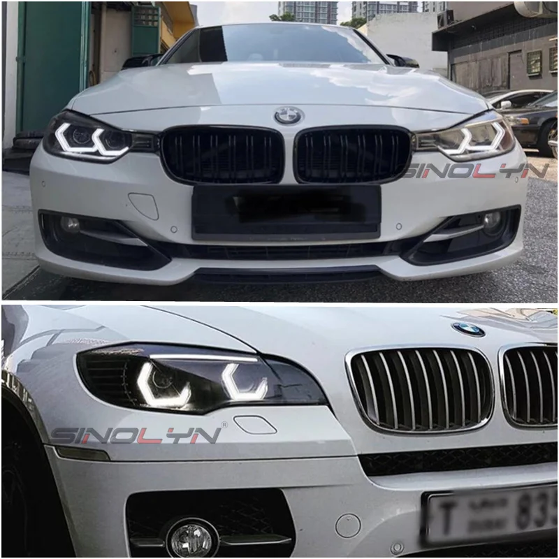 Sinolyn Iconic Angel Eyes для BMW 2 3 4 серии F30 F31 F34 M2 Ксеноновые фары тюнинг Concept M4 светодиодный