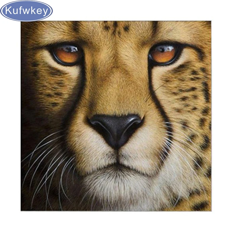 

5d diy Diamond Painting"leopard tiger head"Full,square Diamond Embroidery Cross Stitch,handmade Diamond Mosaic,art,Crafts,