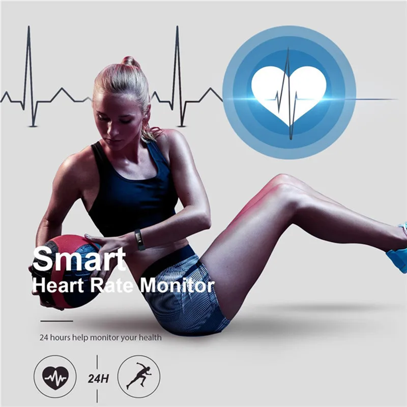 Fashion Smart Watch Dynamic Heart Rate Monitor Multiple Sport Pedometer for iOS Android Breathe Guide Remote Camera APP Download (12)