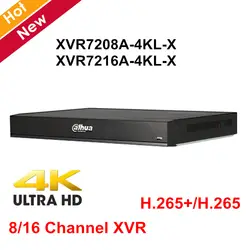 Сетевой видеорегистратор Dahua 8 канальный 16 каналов XVR7208A-4KL-X XVR7216A-4KL-X пятиядерный ГП брод 4 K 1U цифрового видео Регистраторы H.265