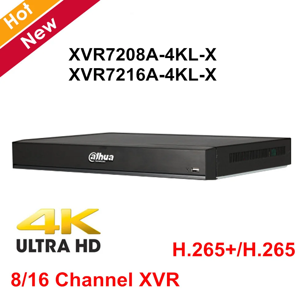 Dahua 8 Channel 16 Channel XVR7208A-4KL-X XVR7216A-4KL-X Penta-brid 4K 1U Digital Video Recorder H.265 Smart Search Recorder