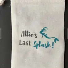 Пользовательские Русалка всплеск девичник похмелье свадебный душ восстановление выживания комплект подарок на свадьбу сумки вечерние мешки для конфет