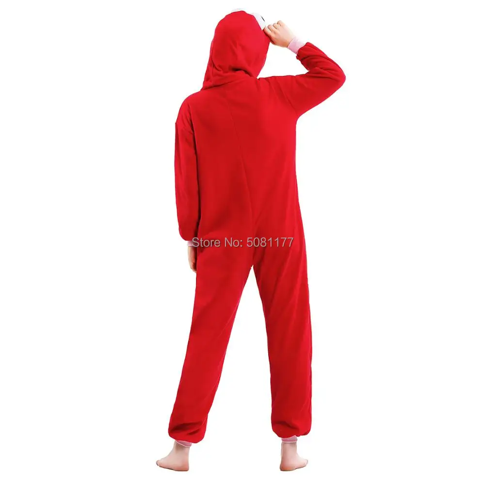 Унисекс мультфильм аниме Улица Сезам Печенья Монстр Костюм Onesie Elmo Косплей пижамы