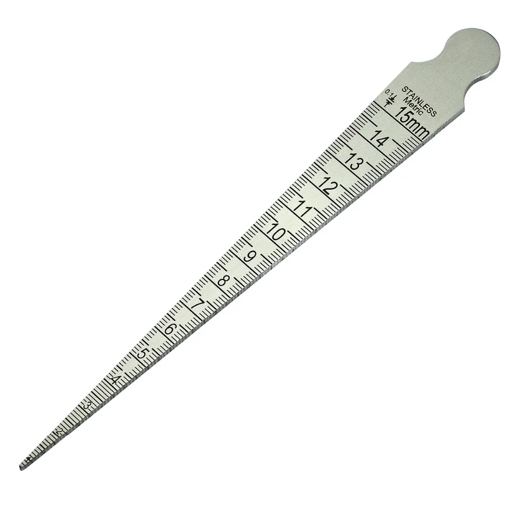 

1-15mm Taper Welding Gauge Gage Test Ulnar Welder Inspection Inch and Metric Stainless