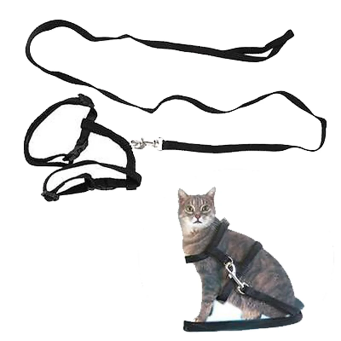 Поводок и поводок для кошек, нейлоновые изделия, регулируемый поводок для животных, поводок для кошек, котенок, ошейник с поводком