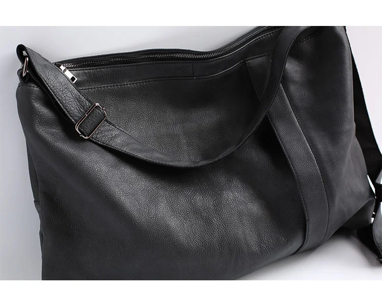 Vendange Japan and Korean Style casual cowhide large-capacity retro leather bag shoulder bag/ messenger bag 0845