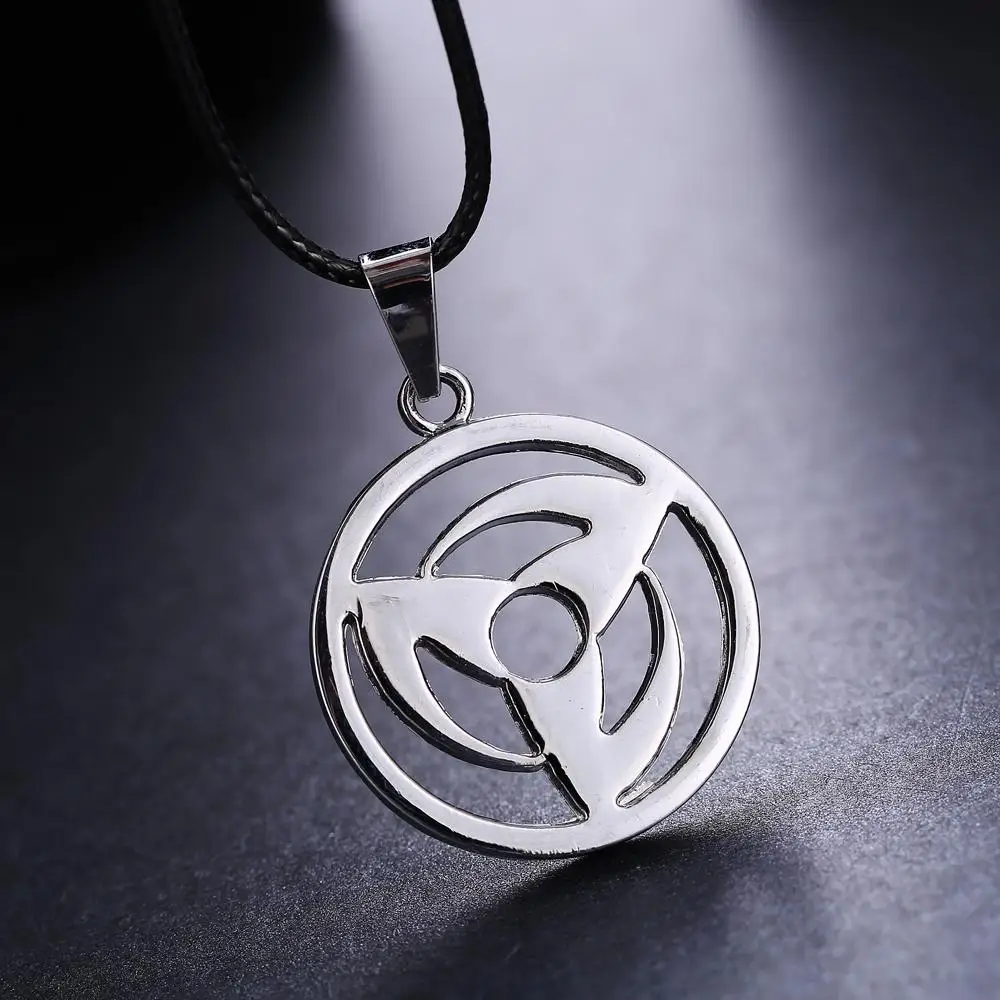 

MOSU Hot Anime Naruto Pendant Uchiha Obito Kakashi Mangekyou Sharingan Necklace Cosplay Toy Jewelry can Drop-shipping