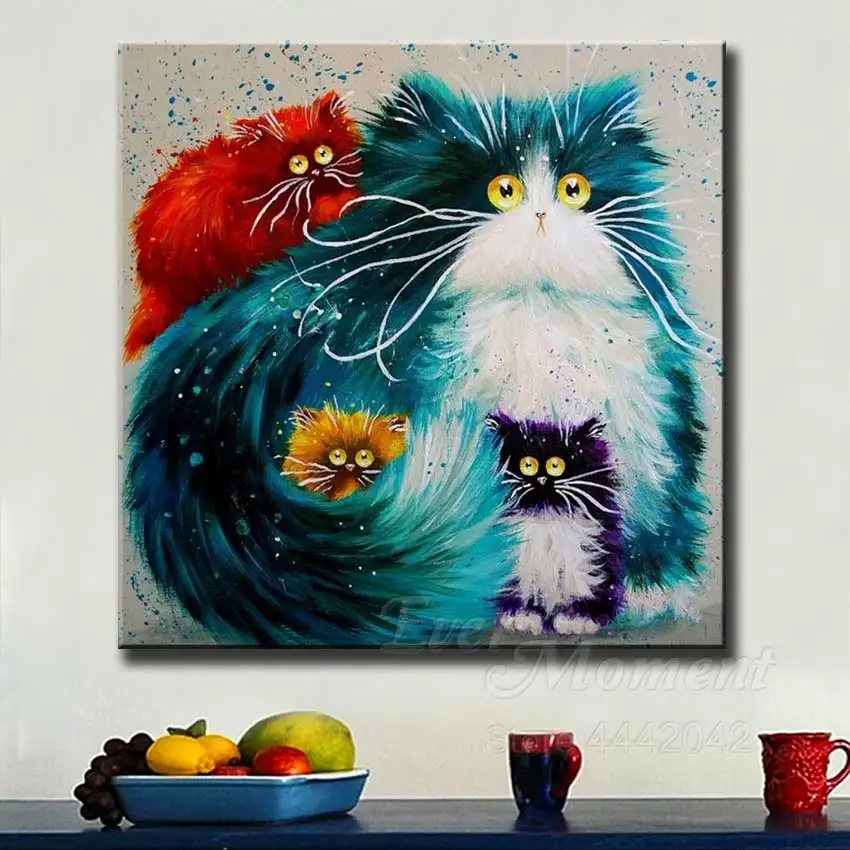 Алмазная живопись с котом из мультфильма Ever Instant полноразмерная вышивка