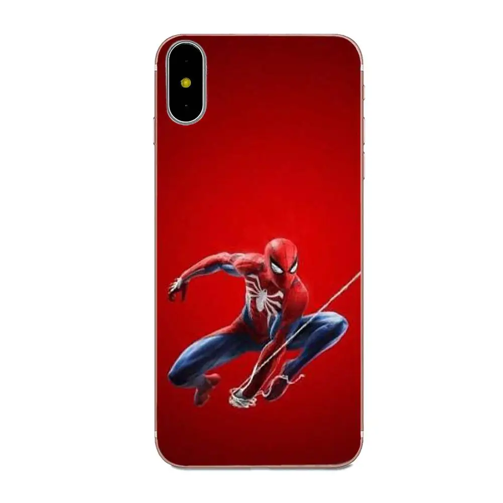 Мягкий чехол для мобильного телефона Marvel Captain Spider Huawei Honor Mate Nova 2 6A 7A 7C 8C 8S 10 10i Y5 Y9 Lite
