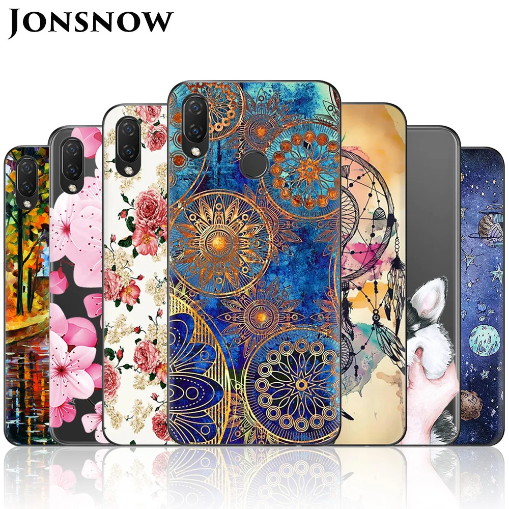 Цветной чехол JONSNOW для Huawei Nova 3 3i Мягкий силиконовый телефона с рисунком задняя