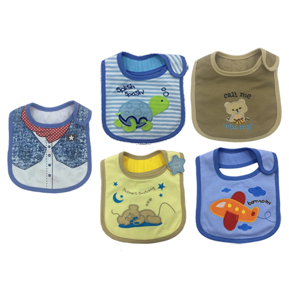 5 шт. детские нагрудники с вышивкой|baby boy bibs bandana|boys bibsbandana babero |