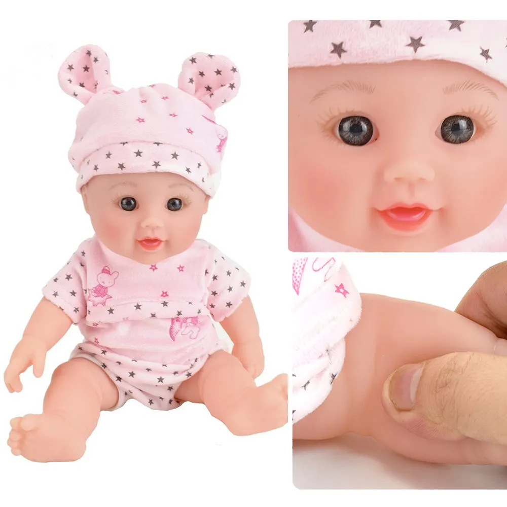 

2019 spot bear pink reborn boneca pop dolls for girls newborn dolls silicone baby doll alive toy girl kid levensechte poppen