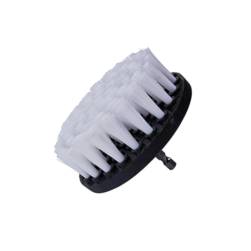 4inch Drill Power Scrub Clean Brush For Leather Plastic Wooden Furniture Car Interiors Cleaning Power Scrub, White 4inch Drill Power Scrub Clean Brush For Leather Plastic Wooden Furniture Car Interiors Cleaning Power Scrub, White