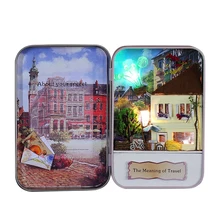 Кукольный дом Diy Миниатюрный 3D деревянные головоломки Кукольный домик Miniaturas мебели дома куклы для подарок на день рождения игрушки Смысл путешествия