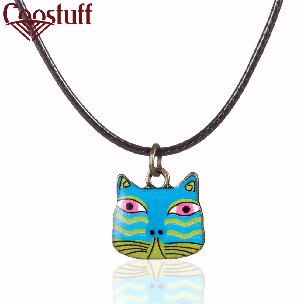 

Chokers Fashion Cartoon Cute Cat Pendant Woman statement necklaces & pendants, necklace & Bracelets Set women collares mujer