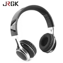 JRGK Wired Headphone 3 5mm Stereo Headset Foldable With Microphone Headband Earphone Big Auriculares For iPhone