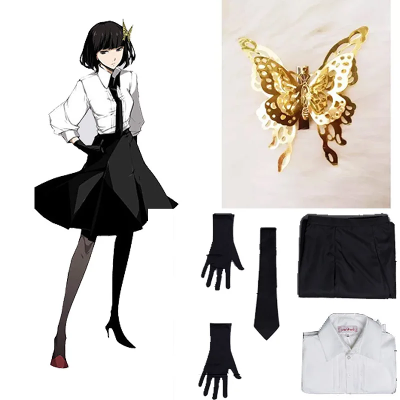 Cosroad аниме Bungo Stray Dogs Akiko Yosano костюмы для косплея школьная форма костюм Хэллоуина| |