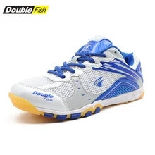 Новое поступление двойной рыбы DF-868 обувь для настольного тенниса для Для мужчин Для женщин дышащая анти-скользкие пинг-понг кроссовки