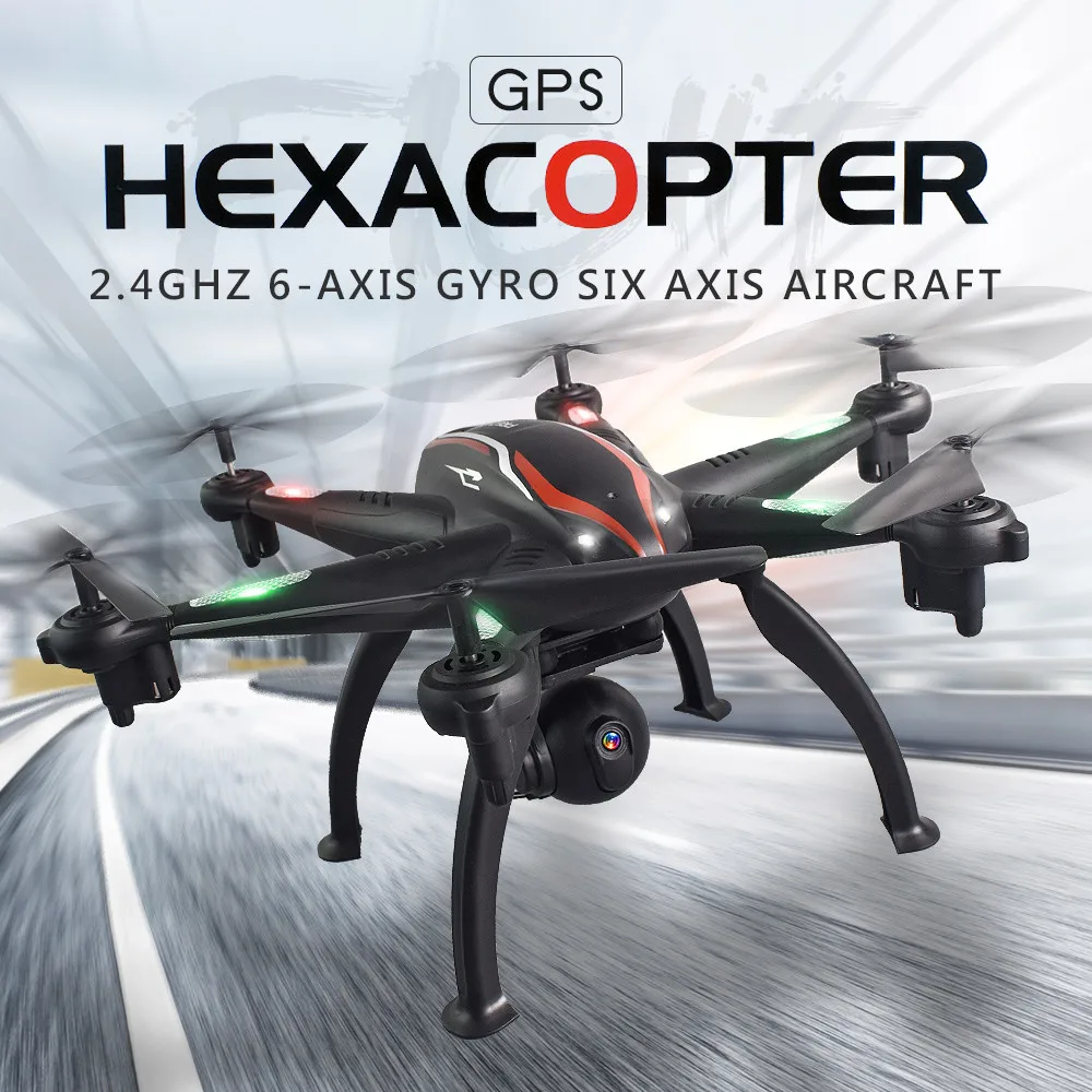 Дроны с камерой Hd широкоугольный 1080 HD камера 2 4G WIFI FPV GPS 6 Axis RC Квадрокоптер для