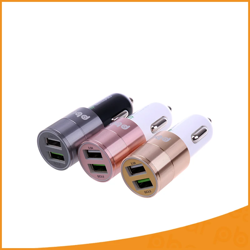 Car Charger USB with Blue Light Qualcomm Quick Charge 3.0
