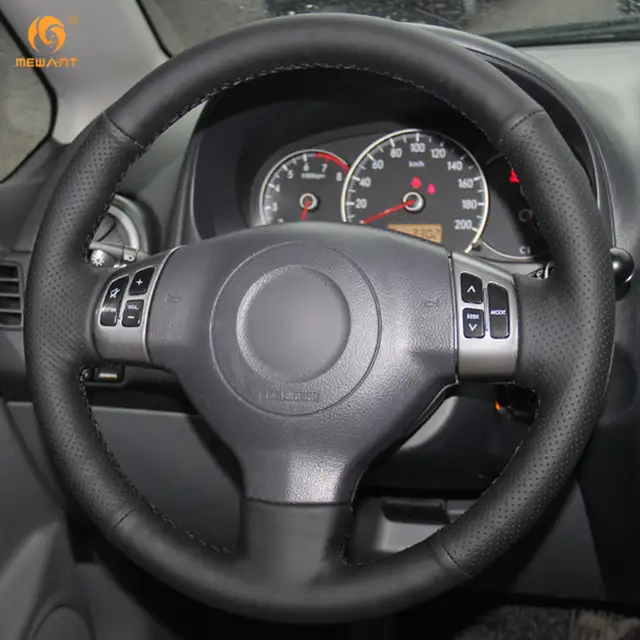 Us 44 96 15 Off Mewant Black Genuine Leather Car Steering Wheel Cover For Suzuki Sx4 Alto Old Swift Interior Accessories Parts In Steering Covers