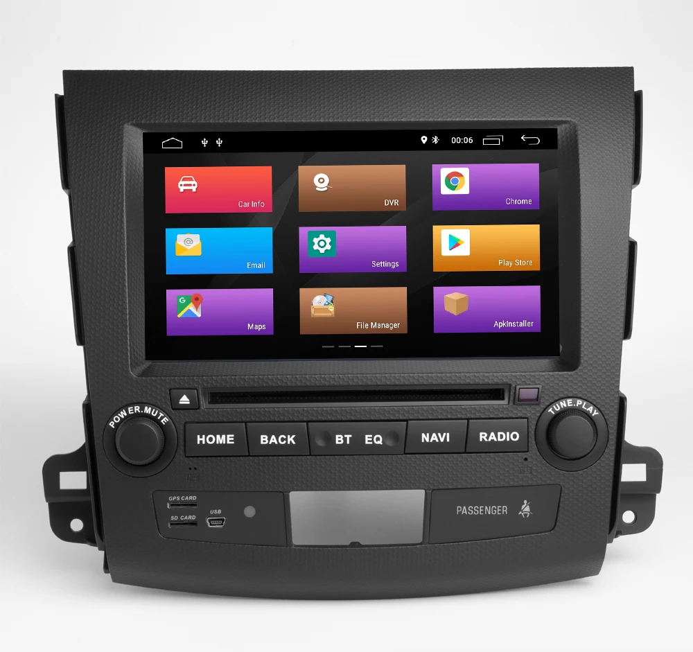 8''Android 9.0 Quad Core CAR DVD GPS Player For MITSUBISHI Outlander 2006-2012 Radio Navigation Multimedia BT WIFI Map TPMS DAB+