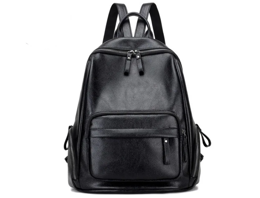 Solid Women Backpack High Quality PU Leather Backpack School Shoulder Bags for Teenagers Girls Travel Bags