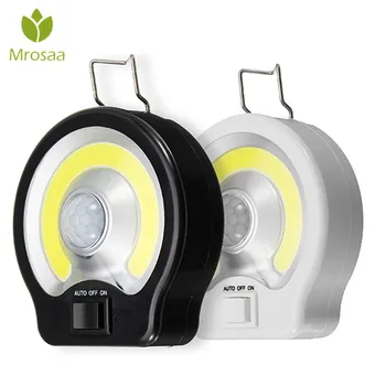 

Mrosaa Night Lamp PIR COB Motion Sensor Light Induction LED Night Light Magnet Work Lamp Battery Powered Bedroom Indoor Portable