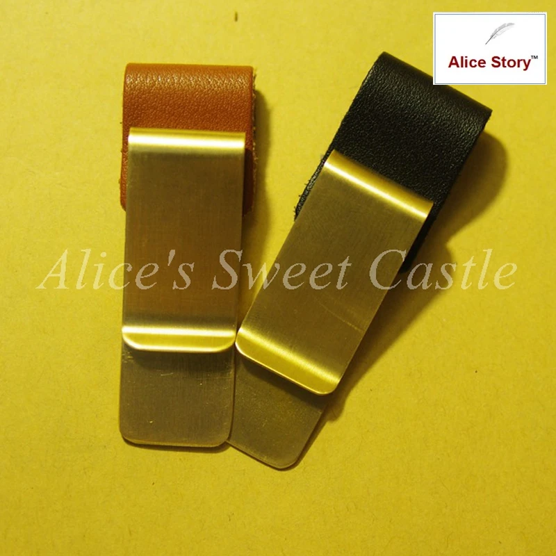 Brass Notebook Clip Pen Clip for Notebook Cowhide Diary Loose Leaf Pen Holder =S Brass Notebook Clip Pen Clip for Notebook Cowhide Diary Loose Leaf Pen Holder =S