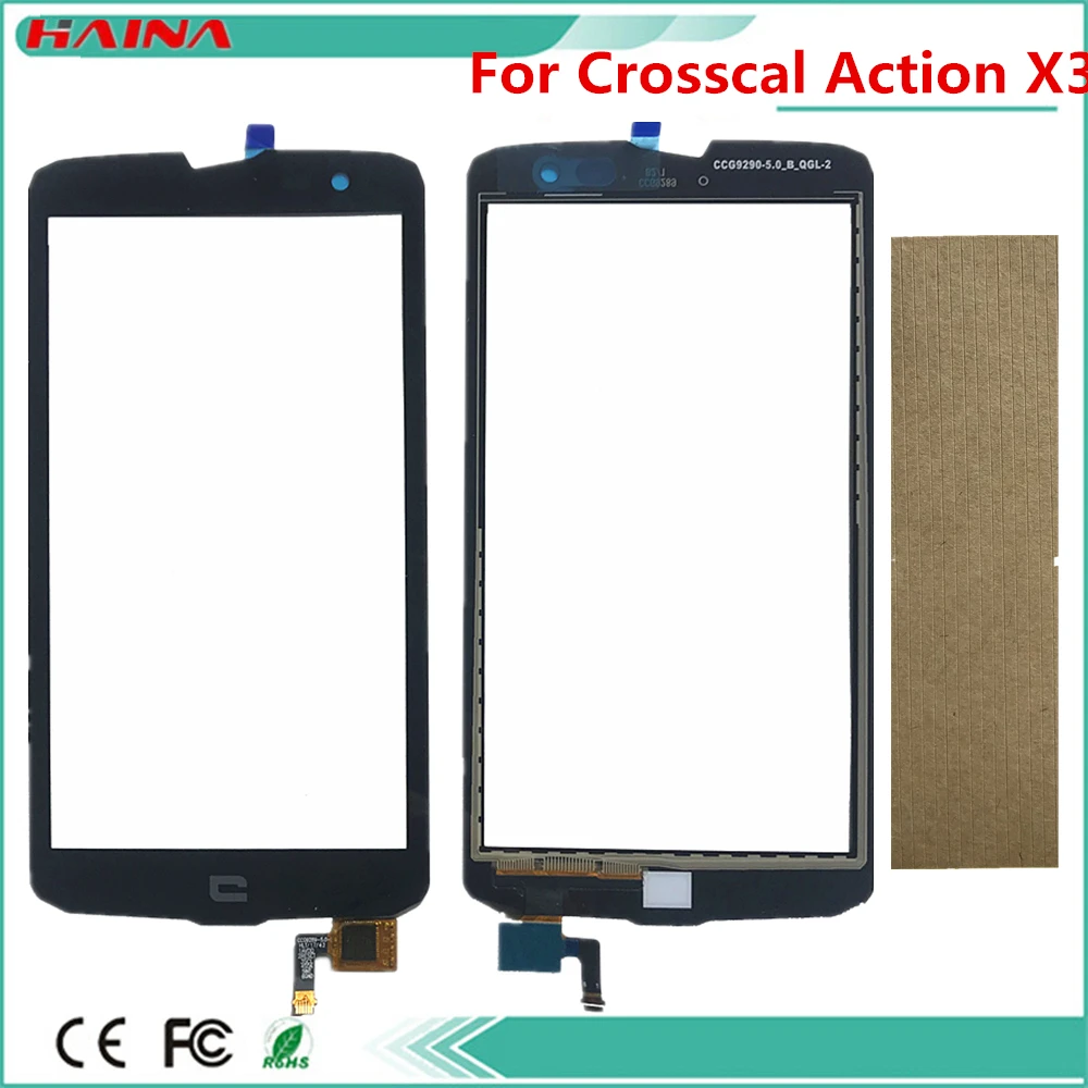 

Mobile Phone Touch Panel For Crosscall Action-X3 X3 Sensor Touchscreen Front Digitizer Panel Replacement Tracking number