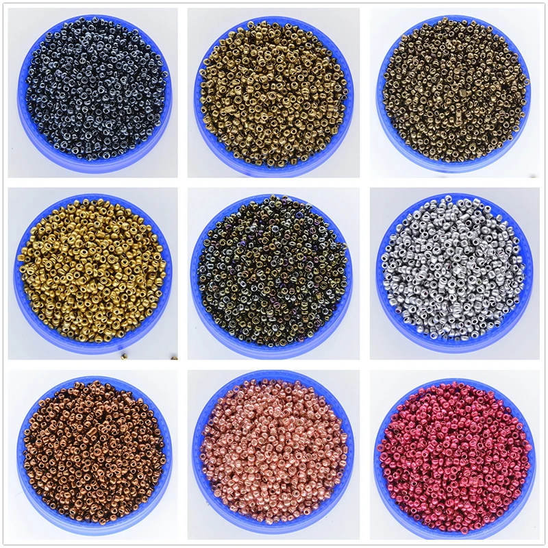 

Super Small 2mm Czech Glass Seed Spacer Beads 1000pcs/lot Mixed colors Austria Crystal Round Hole Bead For DIY Jewelry Made D