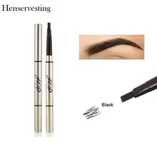 Макияж мульти-Функция длительный карандаш для бровей с щеточкой Двусторонняя косметическое средство