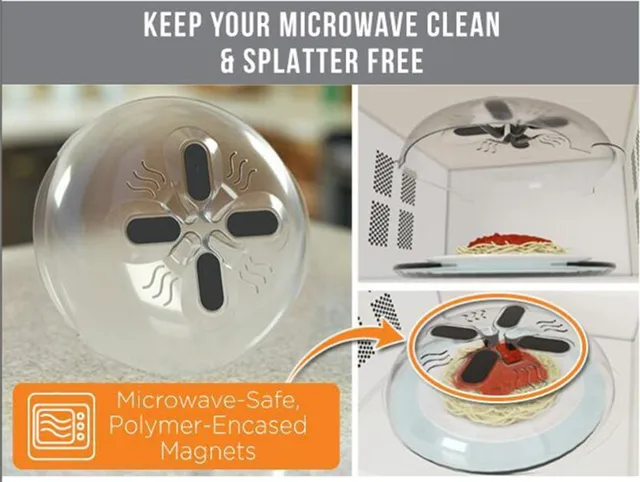 Magnet Food Splatter Guard Microwave Hover Anti Sputtering Cover Magnet Food Splatter Guard Microwave Hover Anti Sputtering Cover Oven Lids Heat Resistant
