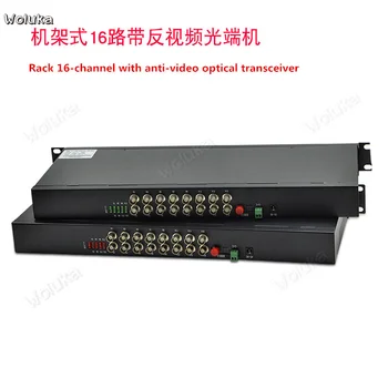 

Optical transceiver 1U rack 16 channel with 1 reverse data video 485 single mode single fiber FC20KM CD05 W02