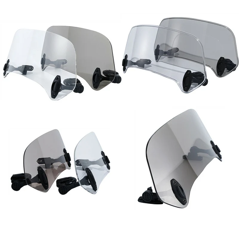 

Motorcycle Adjustable Windshields Extension Windscreen Spoiler Wind Deflector Protection For Honda Suzuki Yamaha BMW KAWASAKI